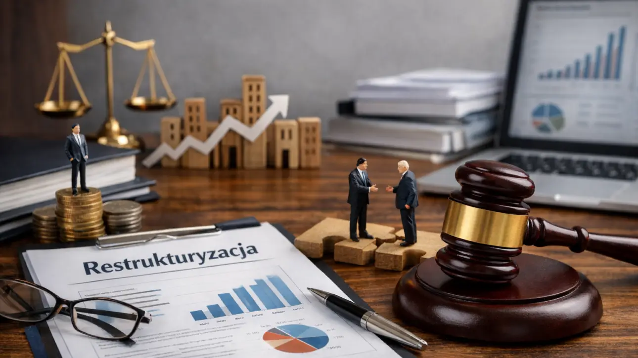 Restrukturyzacja firmy – symboliczne ujęcie prawa, finansów i negocjacji biznesowych
